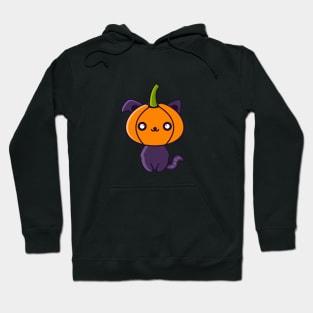 Cute Halloween Character-Cat with Pumpkin Head Hoodie